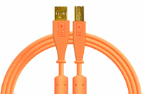 Кабель DJ Tech Tools Chroma Cables USB-A Neon Orange (angled)