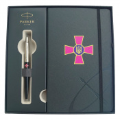 Набор Parker JOTTER ARMY Black CT BP Эмблема ВСУ (шариковая ручка + блокнот Parker)