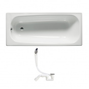 ROCA Комплект: CONTESA ванна 170х70см прямоугольная, без ножек + SIMPLEX сифон для ванны A235860000+311537