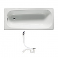 ROCA Комплект: CONTESA ванна 170х70см прямоугольная, без ножек + SIMPLEX сифон для ванны A235860000+311537 1 – techzone.com.ua