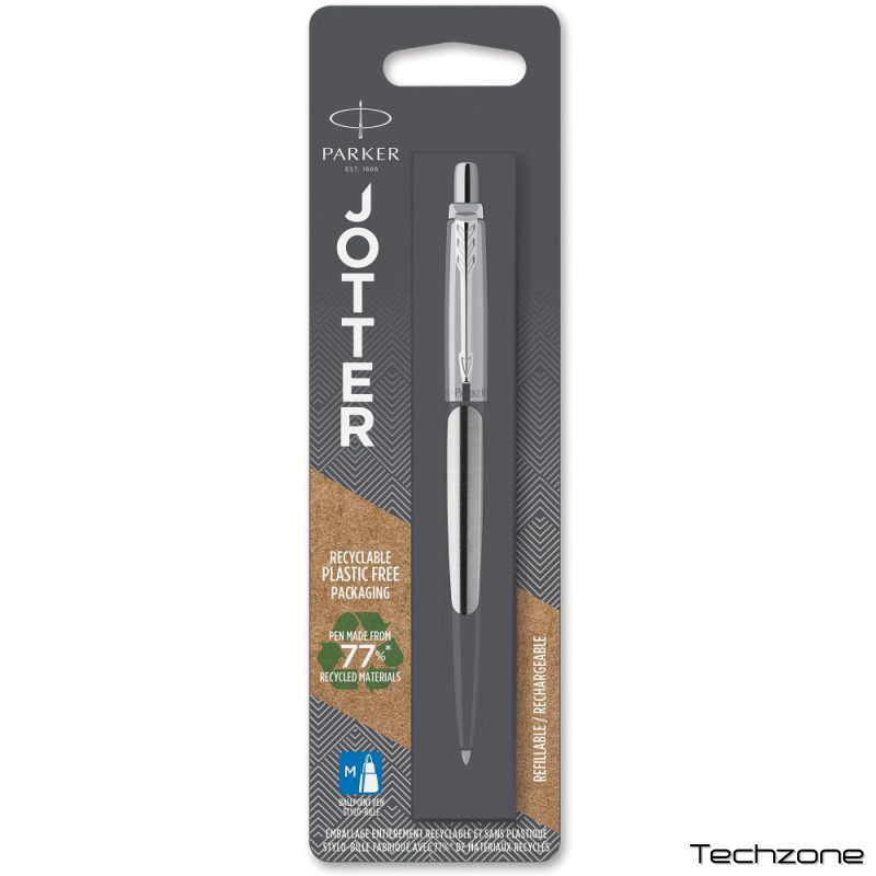Ручка шариковая Parker JOTTER Stainless Steel CT BP блистер 16 136 1 – techzone.com.ua