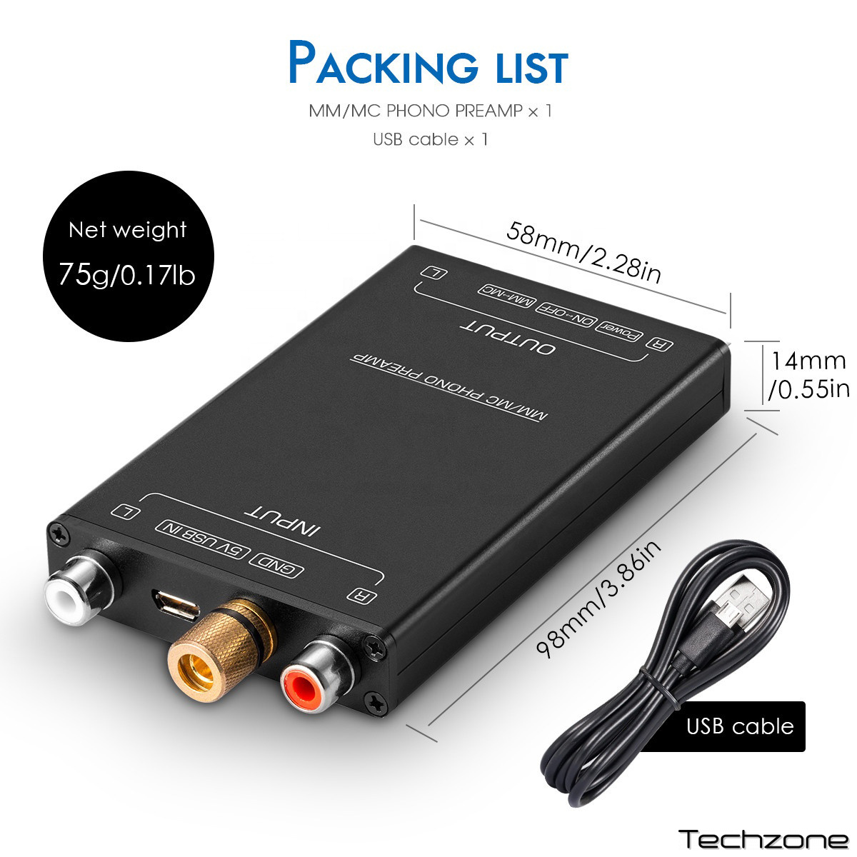 Фонокоректор GOKA RP-110 Phono Stage Black 5 – techzone.com.ua