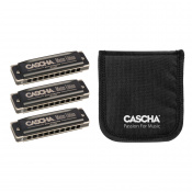 Набір губних гармонік Cascha Master Edition Blues Harmonica Set (3 pieces) HH 2344 (До, Соль, Ля) (губна гармошка)