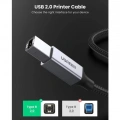Кабель для принтера UGREEN US369 USB-A 2.0 - USB-B 2.0 Cable Braided, 2m Black 80803 6 – techzone.com.ua