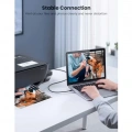 Кабель для принтера UGREEN US369 USB-A 2.0 - USB-B 2.0 Cable Braided, 2m Black 80803 7 – techzone.com.ua