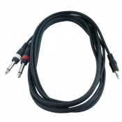 ROCKCABLE RCL20912 D4 Patch Cable - 2 x TS Jack to TRS MiniJack (1.5m)