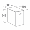 ROCA VICTORIA BASIC мебельный модуль 30см, с дверцей, белый глянец A857510806 2 – techzone.com.ua