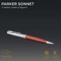 Ручка шариковая Parker SONNET Essentials Metal & Orange Lacquer CT BP 83 032 4 – techzone.com.ua