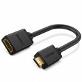 Перехідник UGREEN Mini HDMI Male to HDMI Female Adapter Cable, 22 cm Black 20137 1 – techzone.com.ua