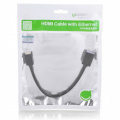 Перехідник UGREEN Mini HDMI Male to HDMI Female Adapter Cable, 22 cm Black 20137 3 – techzone.com.ua