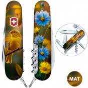 Складаний ніж Victorinox SPARTAN UKRAINE Золота пташка 1.3603.7.T3170pw 1 – techzone.com.ua