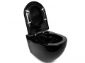 Чаша підвісного унітазу NEWARC Modern Rimless із сидінням 3823B-M чорний матовий 2 – techzone.com.ua