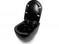 Чаша підвісного унітазу NEWARC Modern Rimless із сидінням 3823B-M чорний матовий 3 – techzone.com.ua