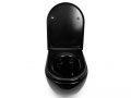 Чаша підвісного унітазу NEWARC Modern Rimless із сидінням 3823B-M чорний матовий 4 – techzone.com.ua