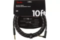 FENDER CABLE DELUXE SERIES 10' ANGLED BLACK TWEED Кабель інструментальний 1 – techzone.com.ua