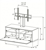 Стійка для ТВ Sonorous STA 111I-BLK-BLK-BS 2 – techzone.com.ua Стійка для ТВ Sonorous STA 111I-BLK-BLK-BS 2 – techzone.com.ua