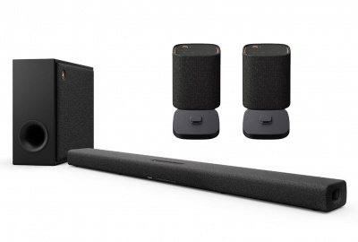 Комплект акустики Yamaha True X Surround 50A (SR-X50A, 2xWS-X1A, 2xCC-T1A) Carbon Gray – techzone.com.ua