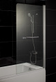 EGER Шторка на ванну 80*150см, стекло тонированное, правая 599-02R grey 3 – techzone.com.ua