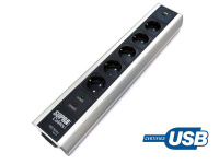 Мережевий фільтр SUPRA MAINS BLOCK MD05-EU/SP USB-A/C (3024000907)