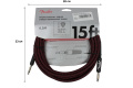 FENDER CABLE PROFESSIONAL SERIES 15' RED TWEED Кабель інструментальний 2 – techzone.com.ua