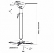 Крепление для проектора Sunne PRO300L white 2 – techzone.com.ua Крепление для проектора Sunne PRO300L white 2 – techzone.com.ua
