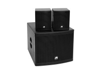 OMNITRONIC Набір акустики MOLLY-12A Сабвуфер активний + 2x MOLLY-6 топа 8 ohms, black 1 – techzone.com.ua