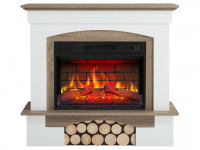 Електрокамін ArtiFlame Woodley AF23BS білий - дуб сірий 1 – techzone.com.ua
