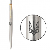 Ручка кулькова Parker JOTTER Stainless Steel GT BP Тризуб готичний 16032_T063b 1 – techzone.com.ua