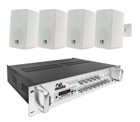 Комплект 4all Audio SET 4xWALL 420 IP55 White 1xPAMP-120-5Zi