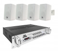 Комплект 4all Audio SET 4xWALL 420 IP55 White 1xPAMP-120-5Zi – techzone.com.ua