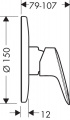 HANSGROHE LOGIS набор скрытого монтажа с гигиенической лейкой (71666000+27454000+32127000) 1112019 3 – techzone.com.ua