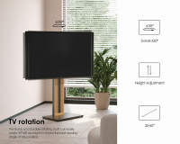 Підлогова стійка під ТБ Fitueyes Zen Series 32-65 (S02N1444B-UK) Black 7 – techzone.com.ua Підлогова стійка під ТБ Fitueyes Zen Series 32-65 (S02N1444B-UK) Black 7 – techzone.com.ua