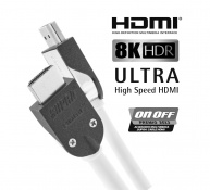 Кабель SUPRA Cables HDMI-HDMI 2.1 UHD8K WHITE 2M (1001102415) 1 – techzone.com.ua