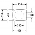 DURAVIT D-CODE сиденье для унитаза, с автоматическим закрыванием 0067390000 2 – techzone.com.ua