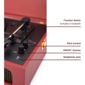 Програвач вінілових платівок Crosley Voyager Burgundy (CR8017B-BU) 3 – techzone.com.ua