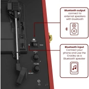 Проигрыватель виниловых пластинок Crosley Voyager Burgundy (CR8017B-BU) 5 – techzone.com.ua