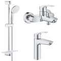 GROHE EUROSMART NEW набор смесителей для ванны (23324003+33300003+27926001) UA123246M0 1 – techzone.com.ua