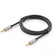 Кабель UGREEN AV125 3.5 mm to 3.5 mm Audio Cable Braided, 1 m Gray 10602