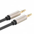 Кабель UGREEN AV125 3.5 mm to 3.5 mm Audio Cable Braided, 1 m Gray 10602 3 – techzone.com.ua