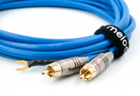 Фоно кабель Melodika SBPH20 Sky Blue 2xRCA - 2xRCA with ground wire 2m 4 – techzone.com.ua