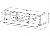 Тумба для ТВ Sonorous STA 160T-BLK-BLK 4 – techzone.com.ua Тумба для ТВ Sonorous STA 160T-BLK-BLK 4 – techzone.com.ua