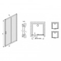 Душевая дверь Sanplast D2/TX5-100 sbCR 2 – techzone.com.ua