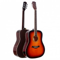 Акустическая гитара Alfabeto WG110 (3 Tone Sunburst) + чехол 2 – techzone.com.ua