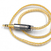 Кабель для навушників Knowledge Zenith Golden & Silver cable 3.5mm MMCX