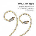 Кабель для навушників Knowledge Zenith Golden & Silver cable 3.5mm MMCX 2 – techzone.com.ua