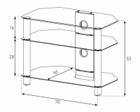 Тумба для ТВ Sonorous NEO 370 В-HВLК 2 – techzone.com.ua Тумба для ТВ Sonorous NEO 370 В-HВLК 2 – techzone.com.ua