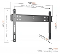 Фіксоване настінне кріплення для телевізора Vogels TVM 5705 Black 2 – techzone.com.ua Фіксоване настінне кріплення для телевізора Vogels TVM 5705 Black 2 – techzone.com.ua