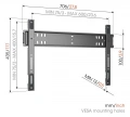 Фіксоване настінне кріплення для телевізора Vogels TVM 5705 Black 2 – techzone.com.ua