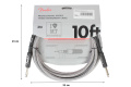 FENDER CABLE PROFESSIONAL SERIES 10' WHITE TWEED Кабель инструментальный 2 – techzone.com.ua