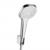 HANSGROHE Croma Select E Vario Porter Ручной душ, с держателем и шлангом 1.6м, цвет белый 26413400